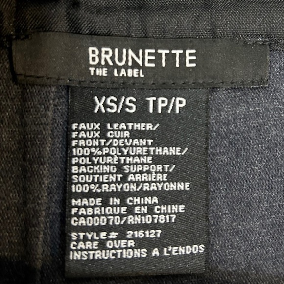 Brunette The Label Faux Leather Mini Skirt - Picture 8 of 10